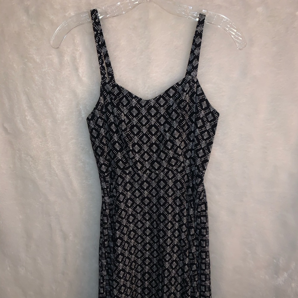 Black and White Flowy Dress